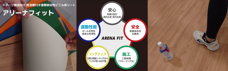 アリーナフィットの施工画像と裏面画像。その他、ダンススタジオの床を選ぶポイントはここから詳しく解説！