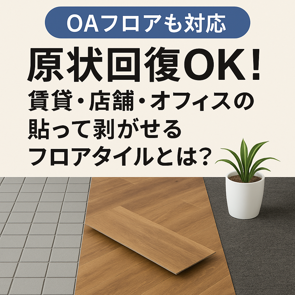 敷くだけ フロアタイル 原状回復ok 原状回復できるフローリングやフロアタイルの選び方 - DIY