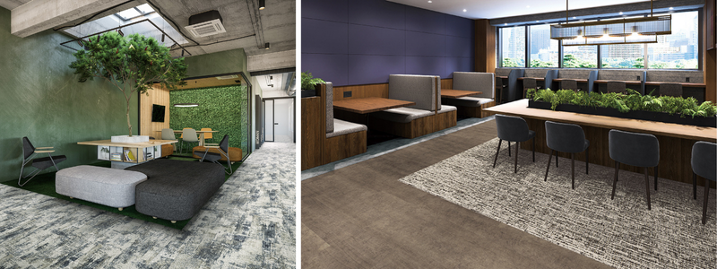 タイルカーペットとの相性もバッチリ！