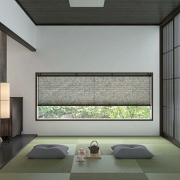 プリーツスクリーン和紙風：間仕切り、グラデーション柄