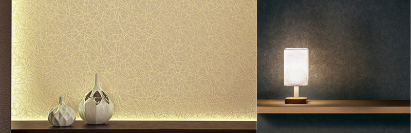 化粧フィルム和風柄施工例：カウンター、木目調