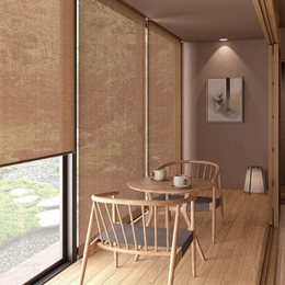 ニチベイ経木すだれ：和風ロールスクリーン、自然素材