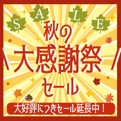 秋の大感謝祭セール!! 日頃の感謝を込めてのビッグセール！ 11/3まで開催!! お見逃しなく!!