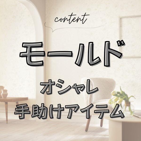 壁の見切り材をおしゃれにする方法【モールドの使い方】